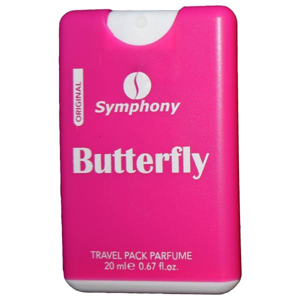 عطر جیبی زنانه سیمفونی مدل Butterfly حجم 20 میلی لیتر